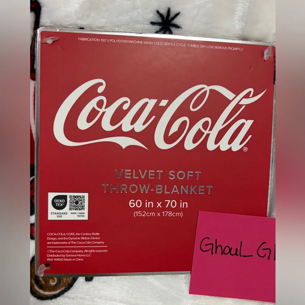 Coca Cola Vintage Inspired Throw Blanket